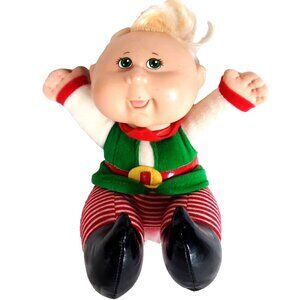 Cabbage Patch Kids 8" Mini Sitting Christmas Elf Plush Toy Doll 2010 Blo…